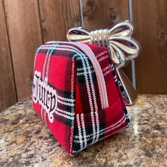 Juicy Couture Plaid Cosmetic Bag - Picture 2 of 10